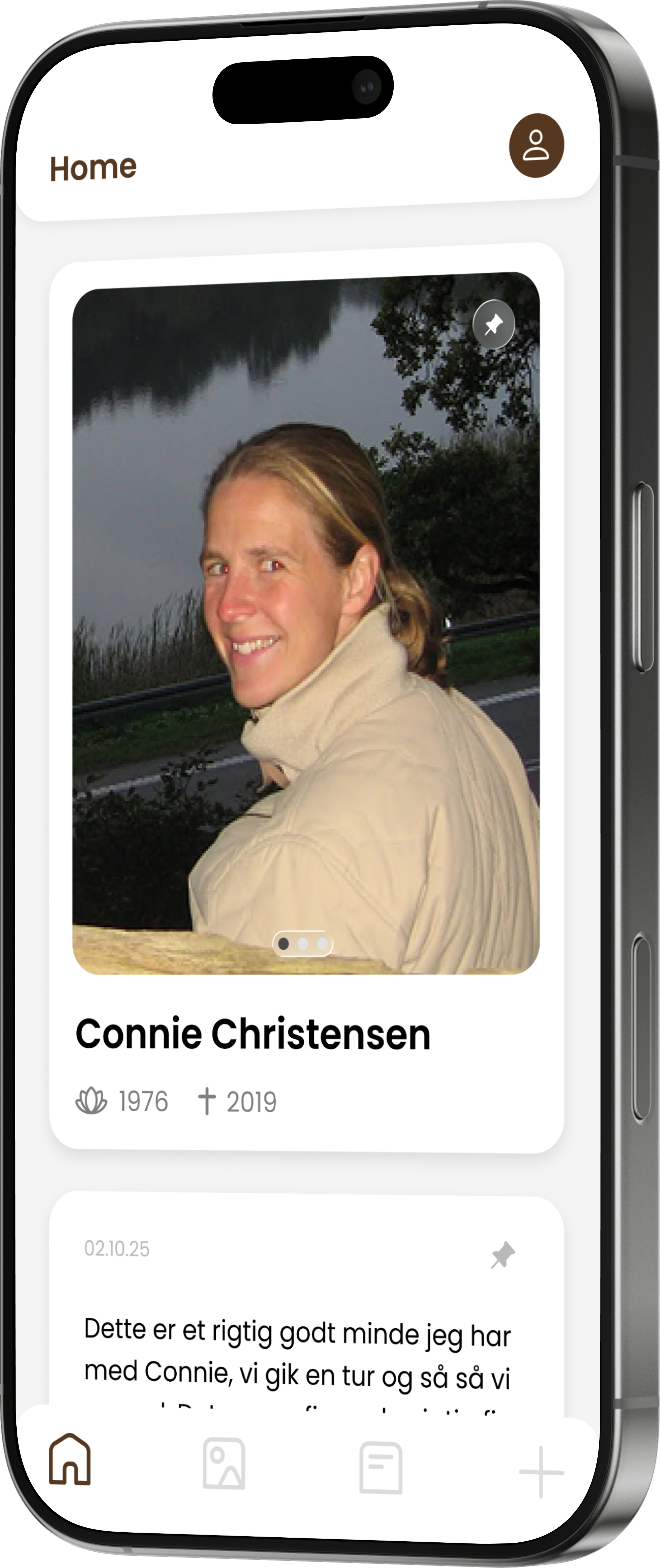 Set up memorial page